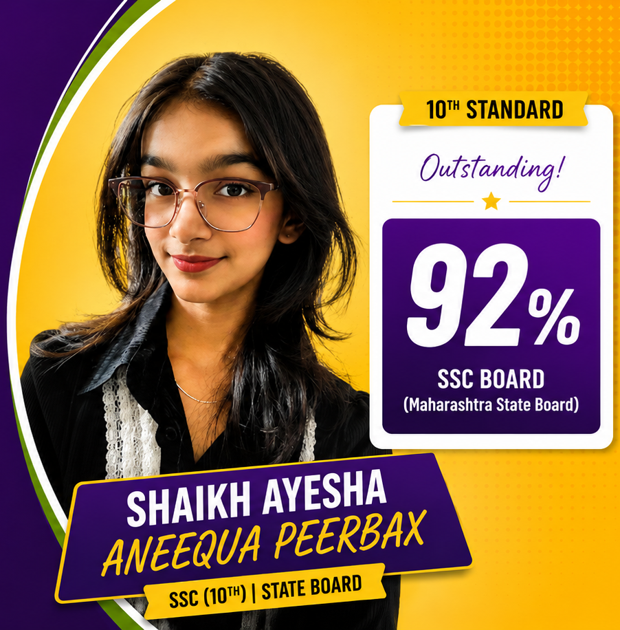 Maryam Intekhab Alam Siddiqui 88% SSC Board Topper
